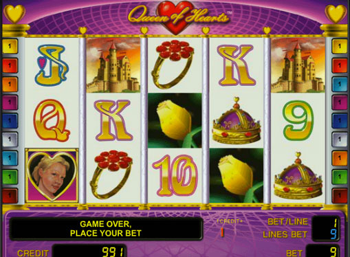 Queen of Hearts spille spilleautomat online for penger